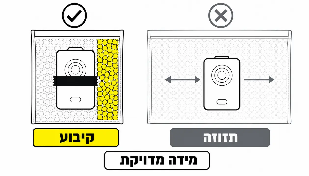 איך מונעים תזוזה של המוצר בתוך השקית