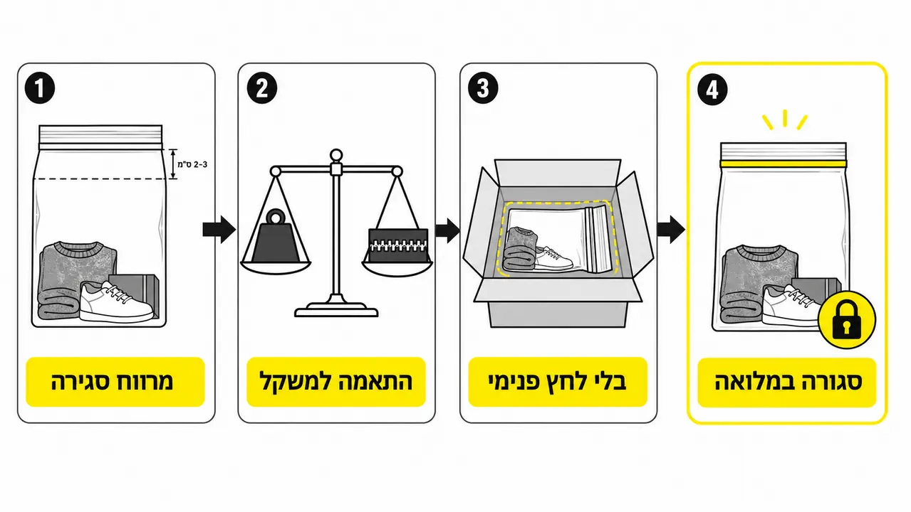 איך מפחיתים פתיחה של פסגור בשילוח