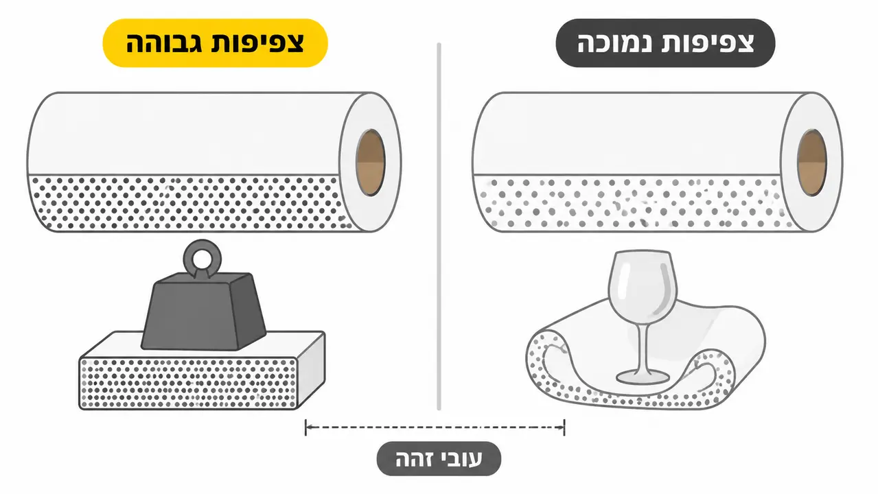 צפיפות החומר ומה היא אומרת בפועל