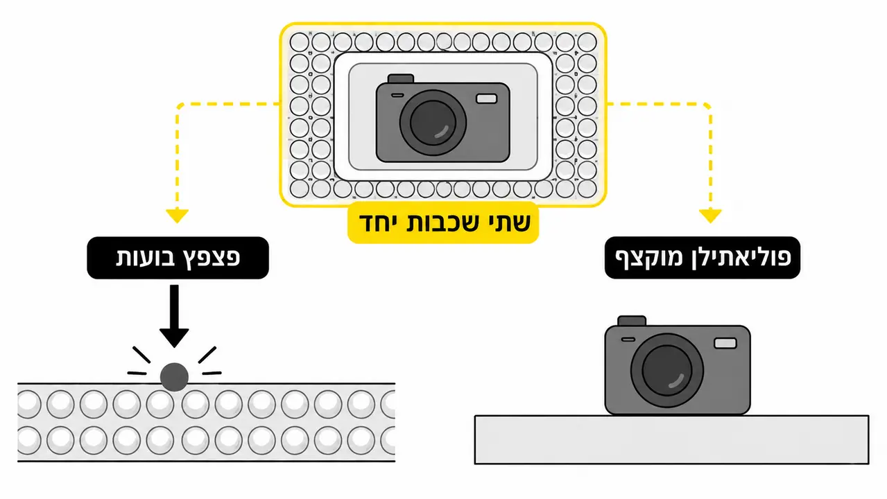 מה ההבדל בין פוליאתילן מוקצף לניילון בועות?